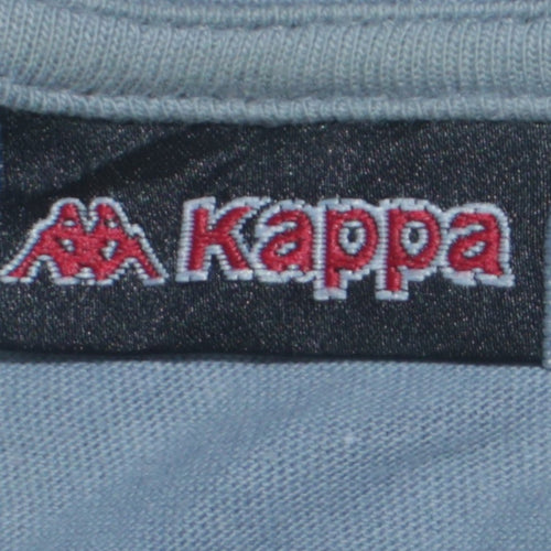 Kappa Men's Blue Long Sleeve Crew Neck Sports T-Shirt XL