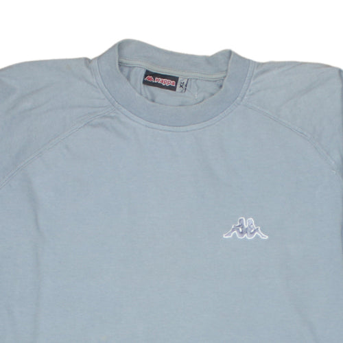 Kappa Men's Blue Long Sleeve Crew Neck Sports T-Shirt XL