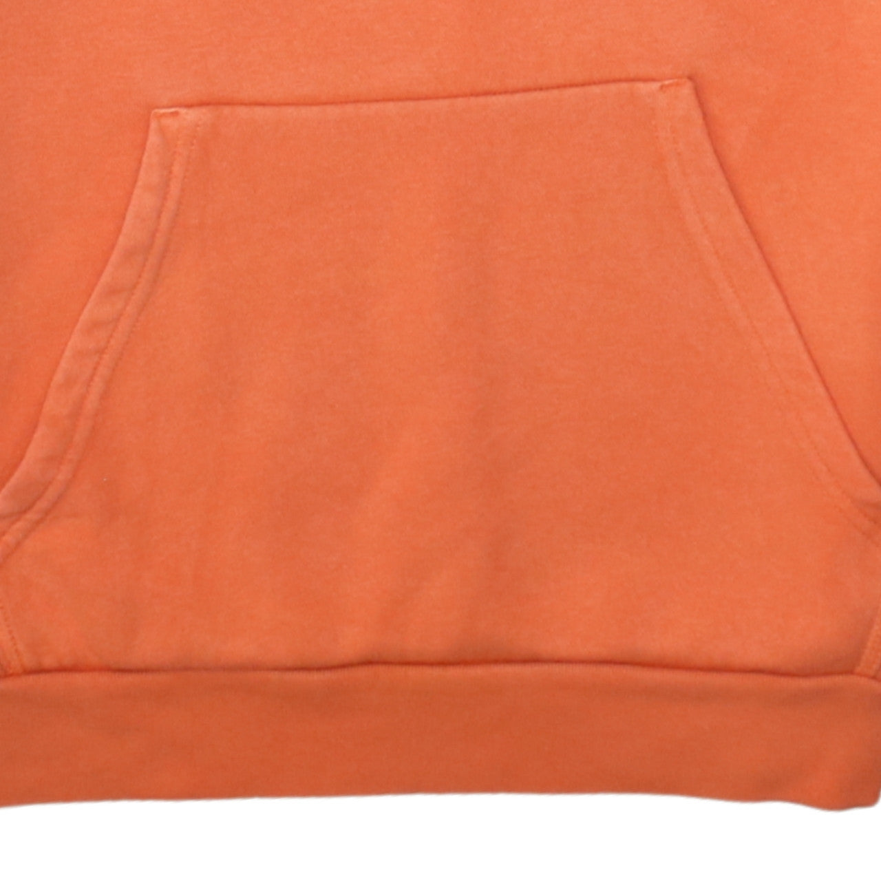 Adidas Womens Orange Hooded Pullover Sweatshirt Size 8 Cotton Logo