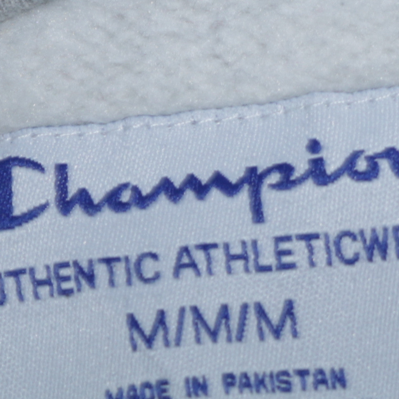 Champion Mens Grey Embroidered Logo Hoodie Medium Pullover Athletic