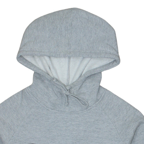 Champion Mens Grey Embroidered Logo Hoodie Medium Pullover Athletic