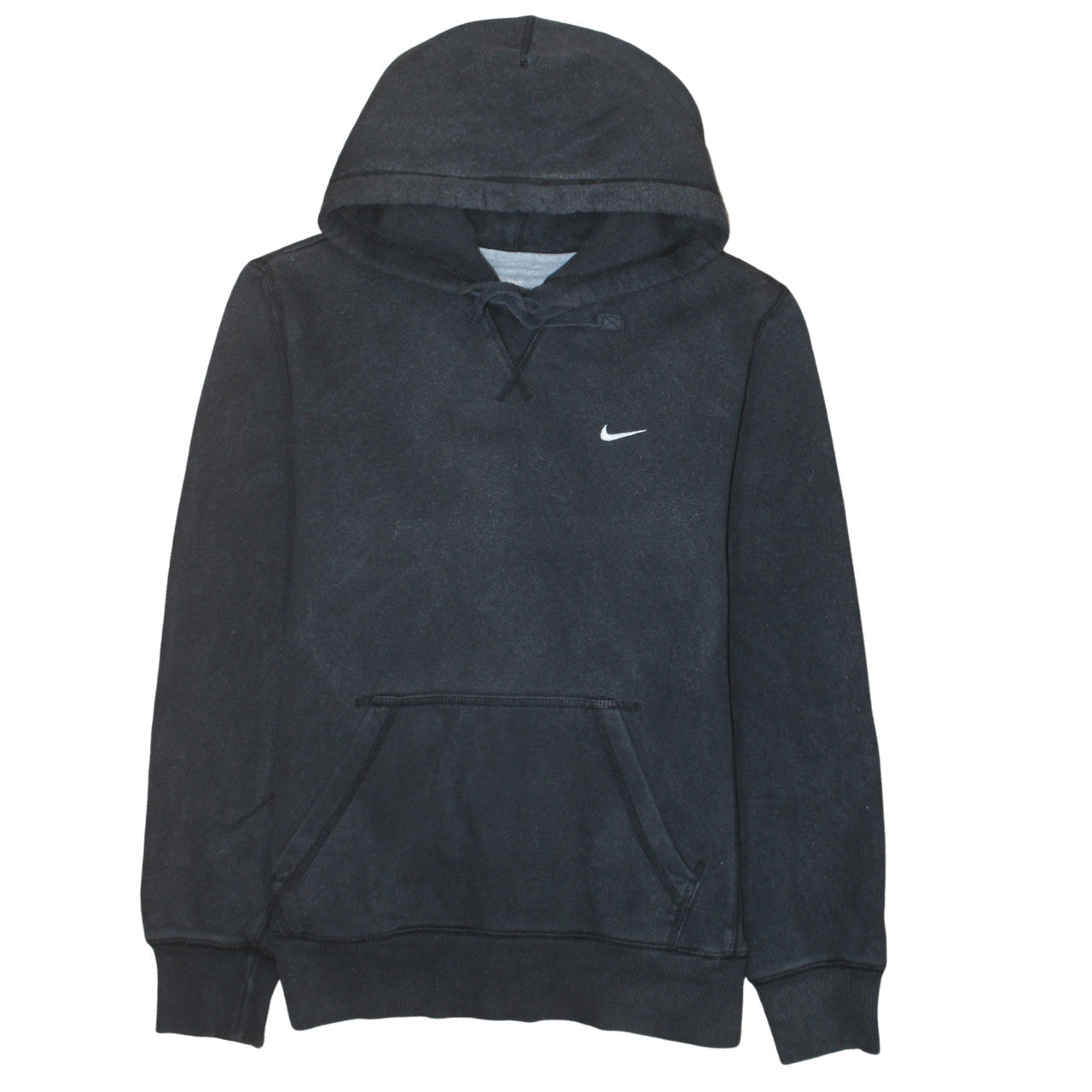 Nike Men's Black Pullover Hoodie Medium Athletic Fit Logo Sweatshirt