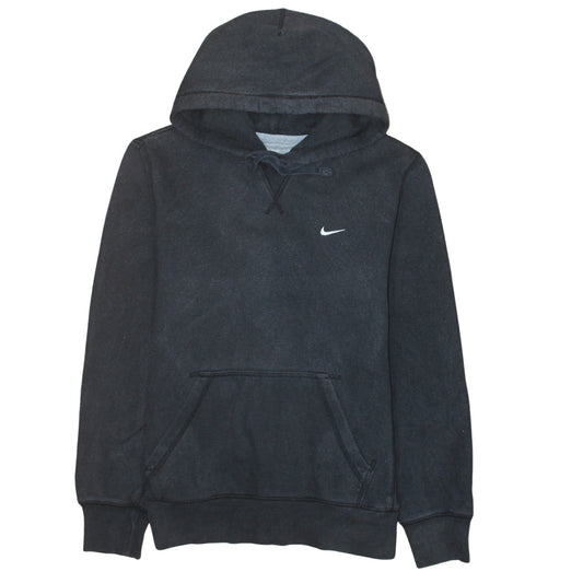 Nike Men's Black Pullover Hoodie Medium Athletic Fit Logo Sweatshirt
