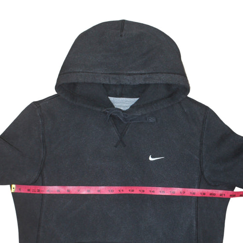 Nike Men's Black Pullover Hoodie Medium Athletic Fit Logo Sweatshirt