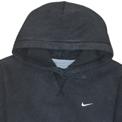 Nike Men's Black Pullover Hoodie Medium Athletic Fit Logo Sweatshirt