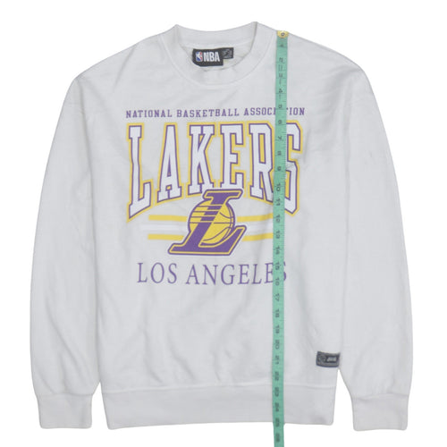Primark NBA Los Angeles Lakers White Women's 2XS Pullover Sweatshirt