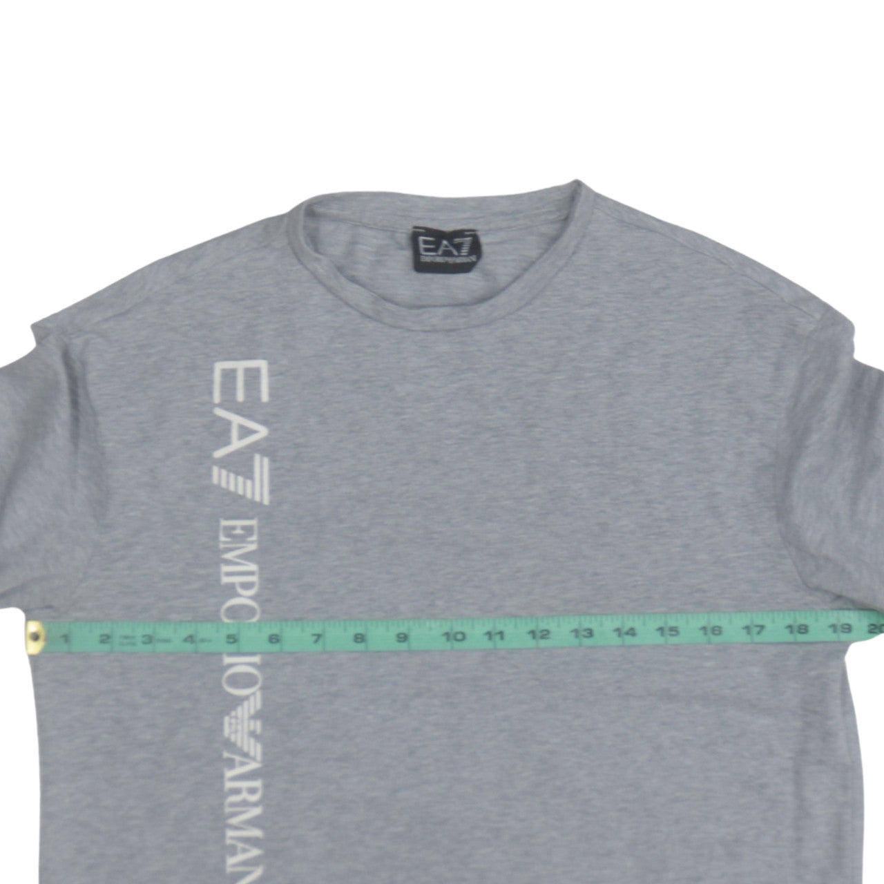 Emporio Armani Men’s Grey Logo Pullover Sweatshirt Size M