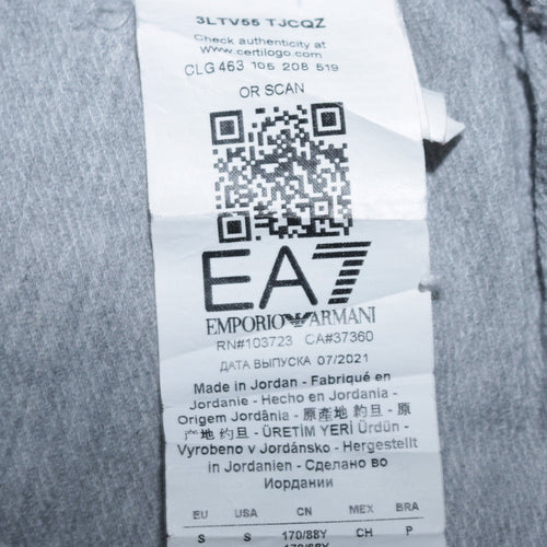 Emporio Armani Men’s Grey Logo Pullover Sweatshirt Size M