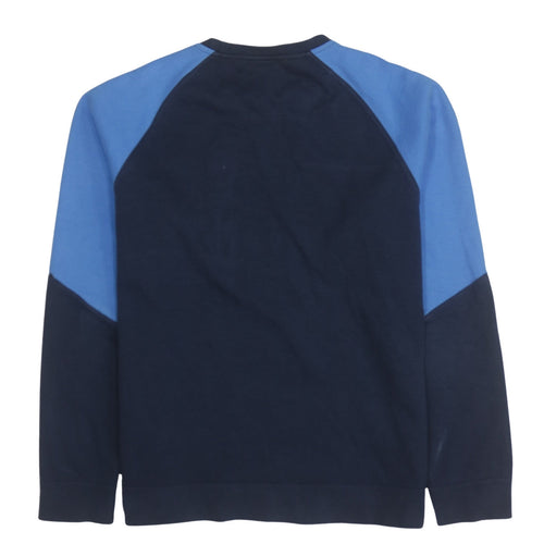 Nike Men's Blue XL Pullover Sweatshirt Crew Neck Zip Pocket