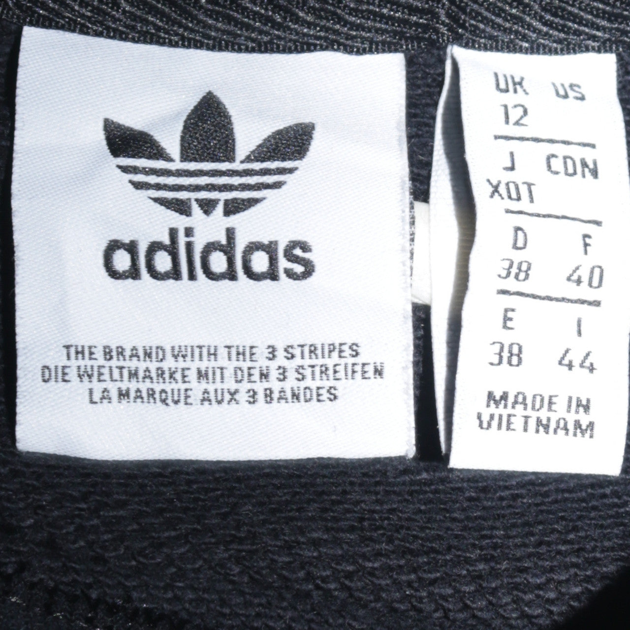 Adidas Womens Black Size 12 Crew Neck Logo Pullover Sweatshirt