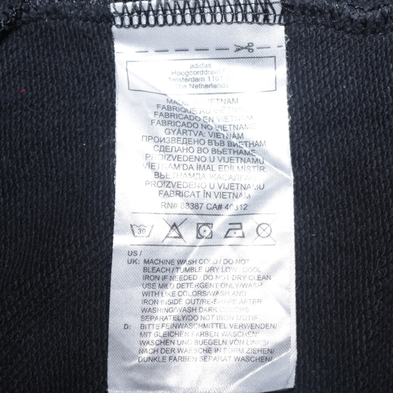 Adidas Womens Black Size 12 Crew Neck Logo Pullover Sweatshirt