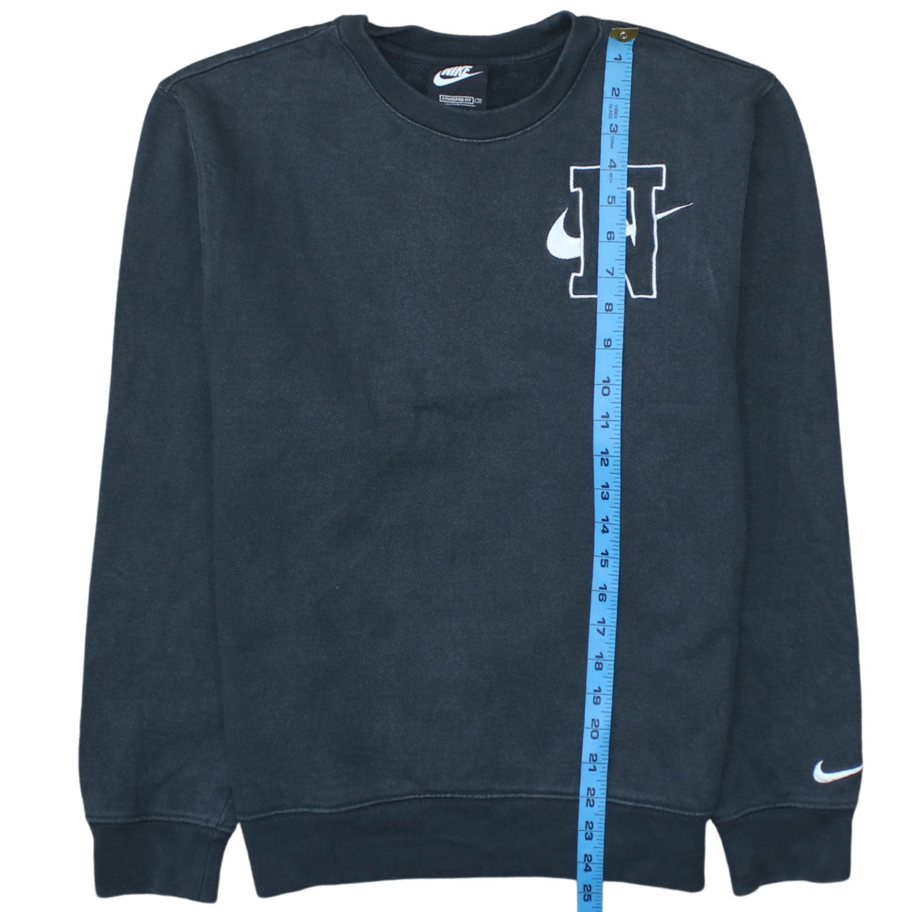 Nike Men's Black XS Pullover Embroidered Logo Sweatshirt
