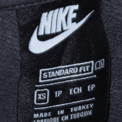 Nike Men's Black XS Pullover Embroidered Logo Sweatshirt