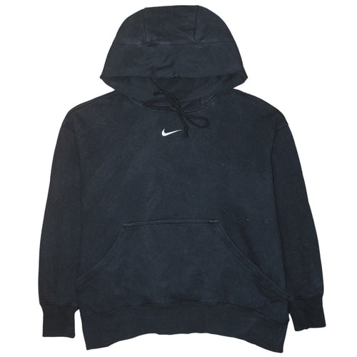 Nike Men's Black Pullover Hoodie M Logo Sports Fleece Sweatshirt