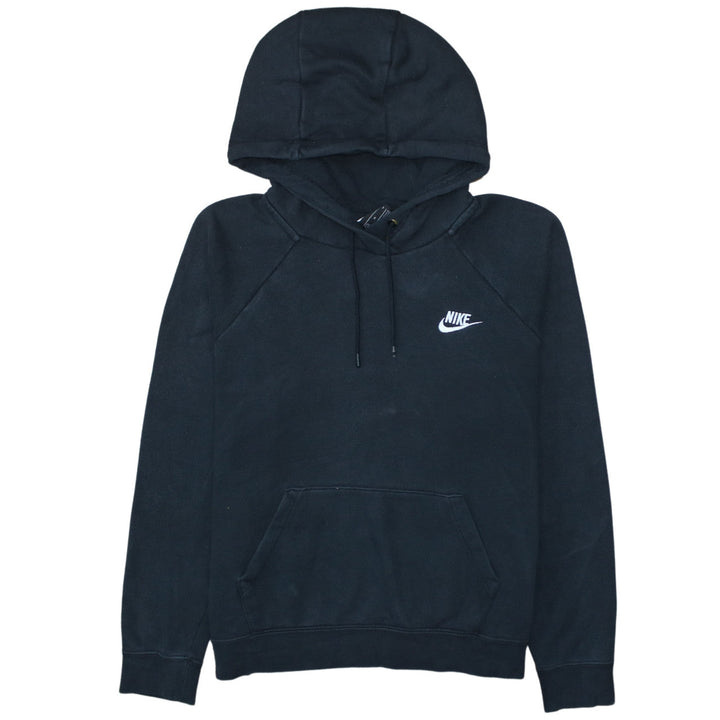 Nike Womens Black Medium Pullover Hoodie Sweatshirt Cotton Blend
