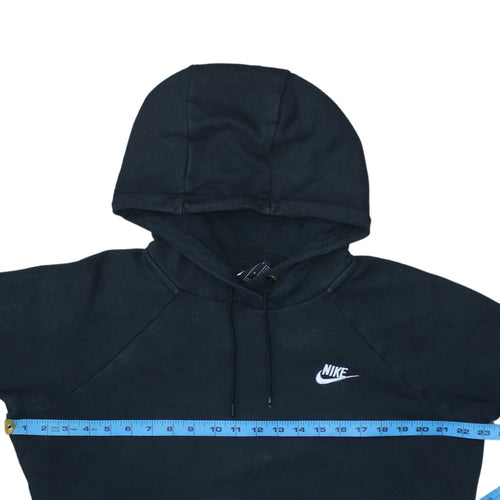Nike Womens Black Medium Pullover Hoodie Sweatshirt Cotton Blend