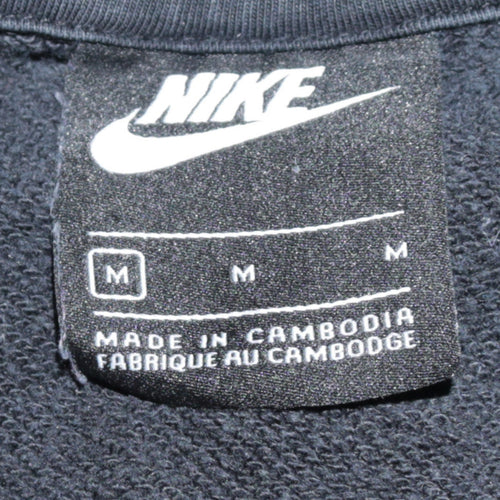 Nike Womens Black Medium Pullover Hoodie Sweatshirt Cotton Blend