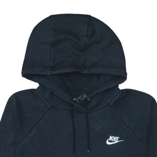 Nike Womens Black Medium Pullover Hoodie Sweatshirt Cotton Blend
