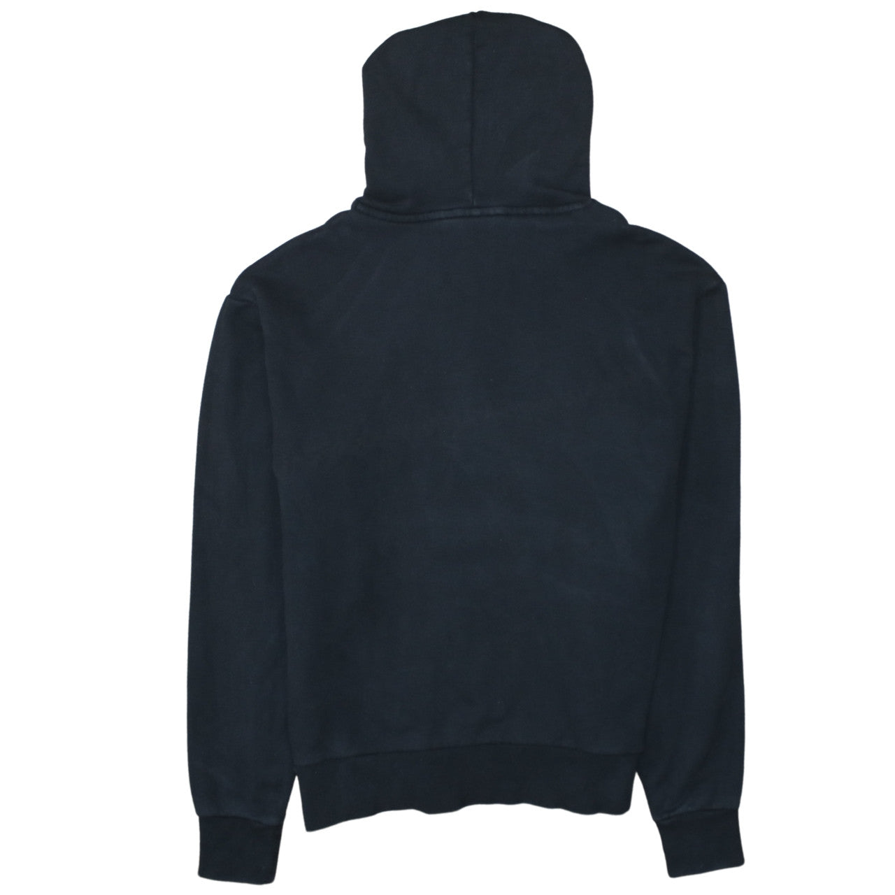Adidas Womens Black Medium Pullover Hoodie Gold Logo Cotton Blend