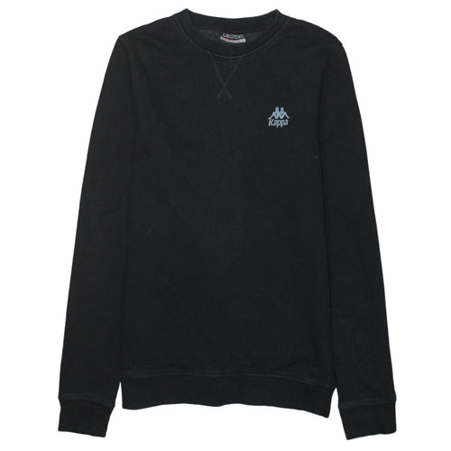 Kappa Men's Black Small Crew Neck Pullover Sweatshirt