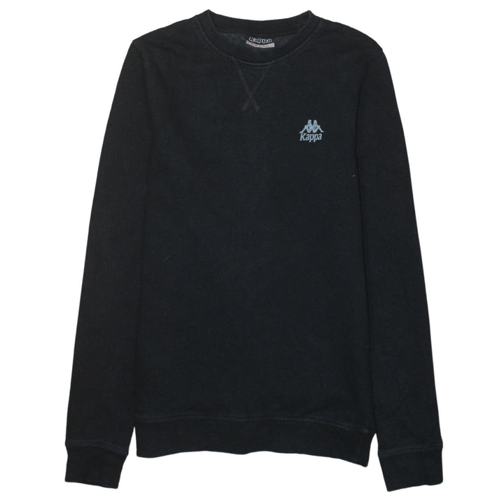Kappa Men's Black Small Crew Neck Pullover Sweatshirt