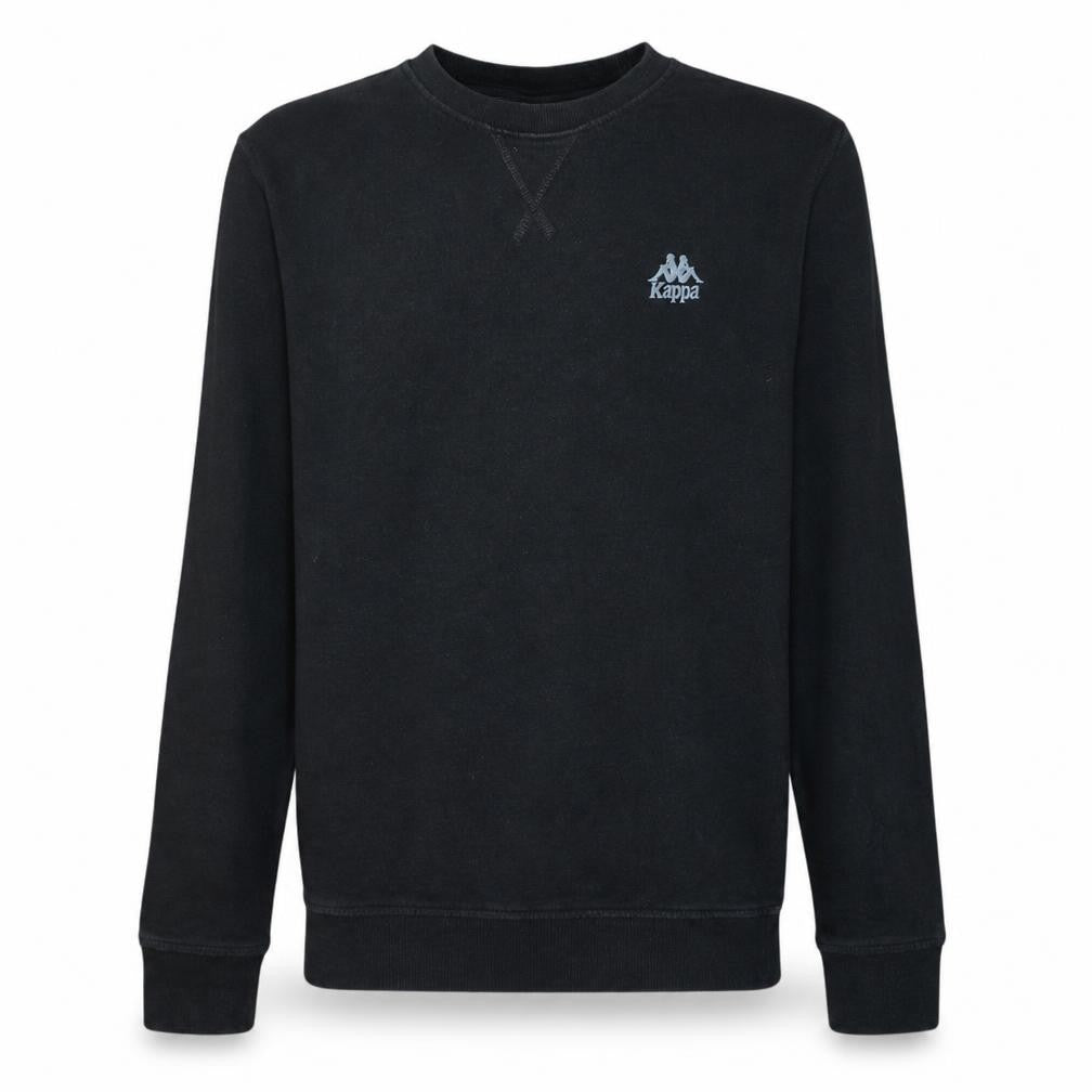 Kappa Men's Black Small Crew Neck Pullover Sweatshirt