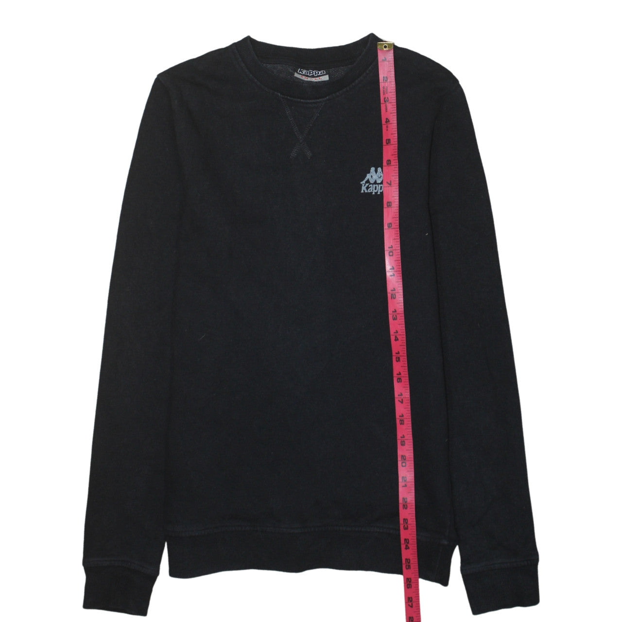 Kappa Men's Black Small Crew Neck Pullover Sweatshirt