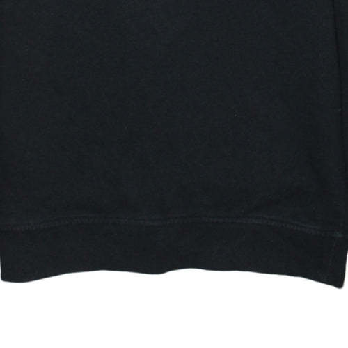 Kappa Men's Black Small Crew Neck Pullover Sweatshirt