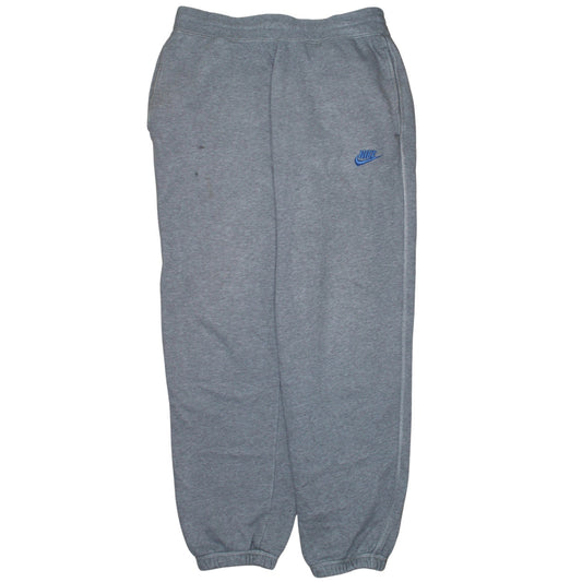 Nike Men's Grey M Fleece Sweatpants Regular Fit Elastic Waist