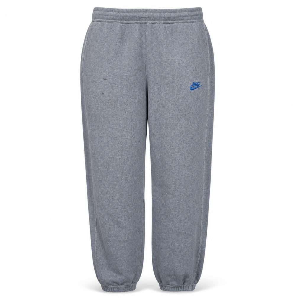 Nike Men's Grey M Fleece Sweatpants Regular Fit Elastic Waist