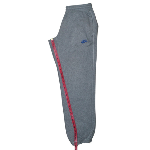 Nike Men's Grey M Fleece Sweatpants Regular Fit Elastic Waist