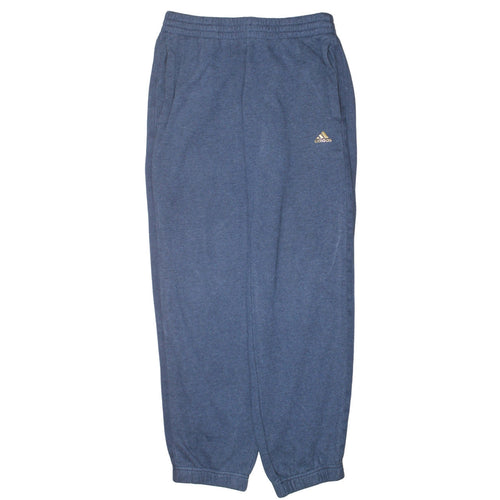 Adidas Womens Blue Sweatpants S Regular Fit Fleece Joggers