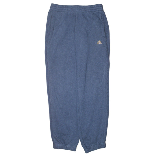 Adidas Womens Blue Sweatpants S Regular Fit Fleece Joggers