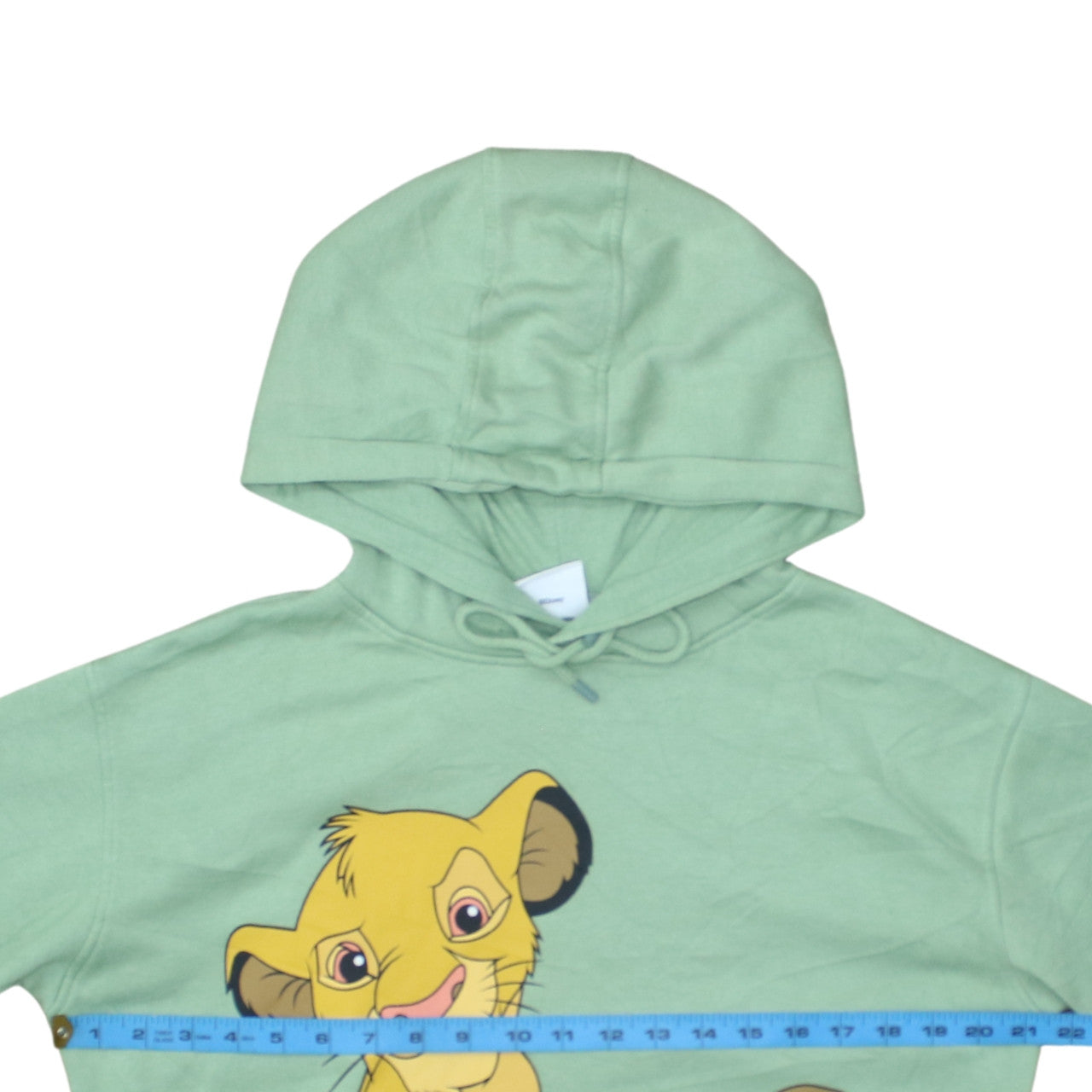 Disney Women Green Simba Pullover Hoodie Small UK 10-12 Casual