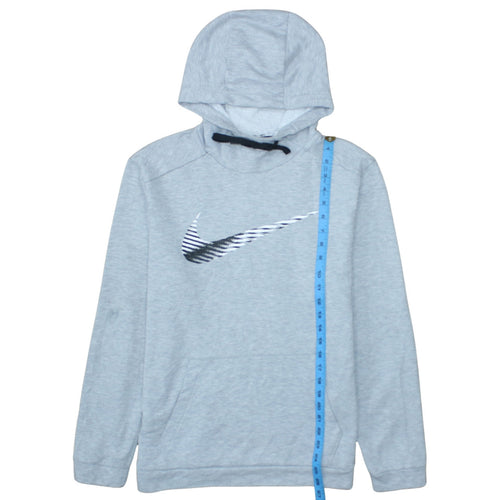 Nike Men's Grey Pullover Hoodie M Dri-Fit Sportswear