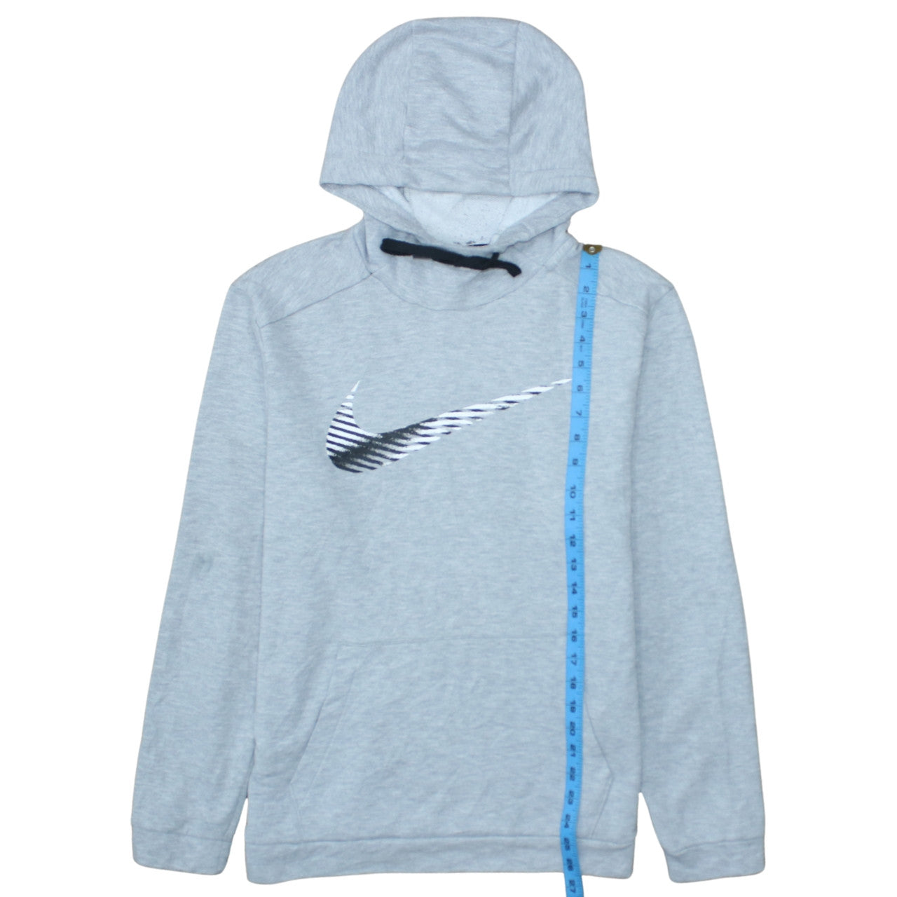 Nike Men's Grey Pullover Hoodie M Dri-Fit Sportswear