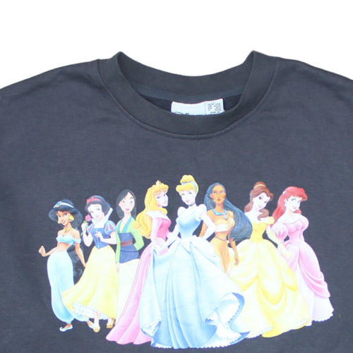 Disney Princess Women's Black Pullover Sweatshirt Size L
