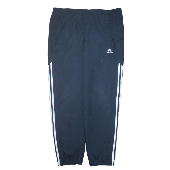 Adidas Men's Black M Regular Fit Sweatpants with Stripes