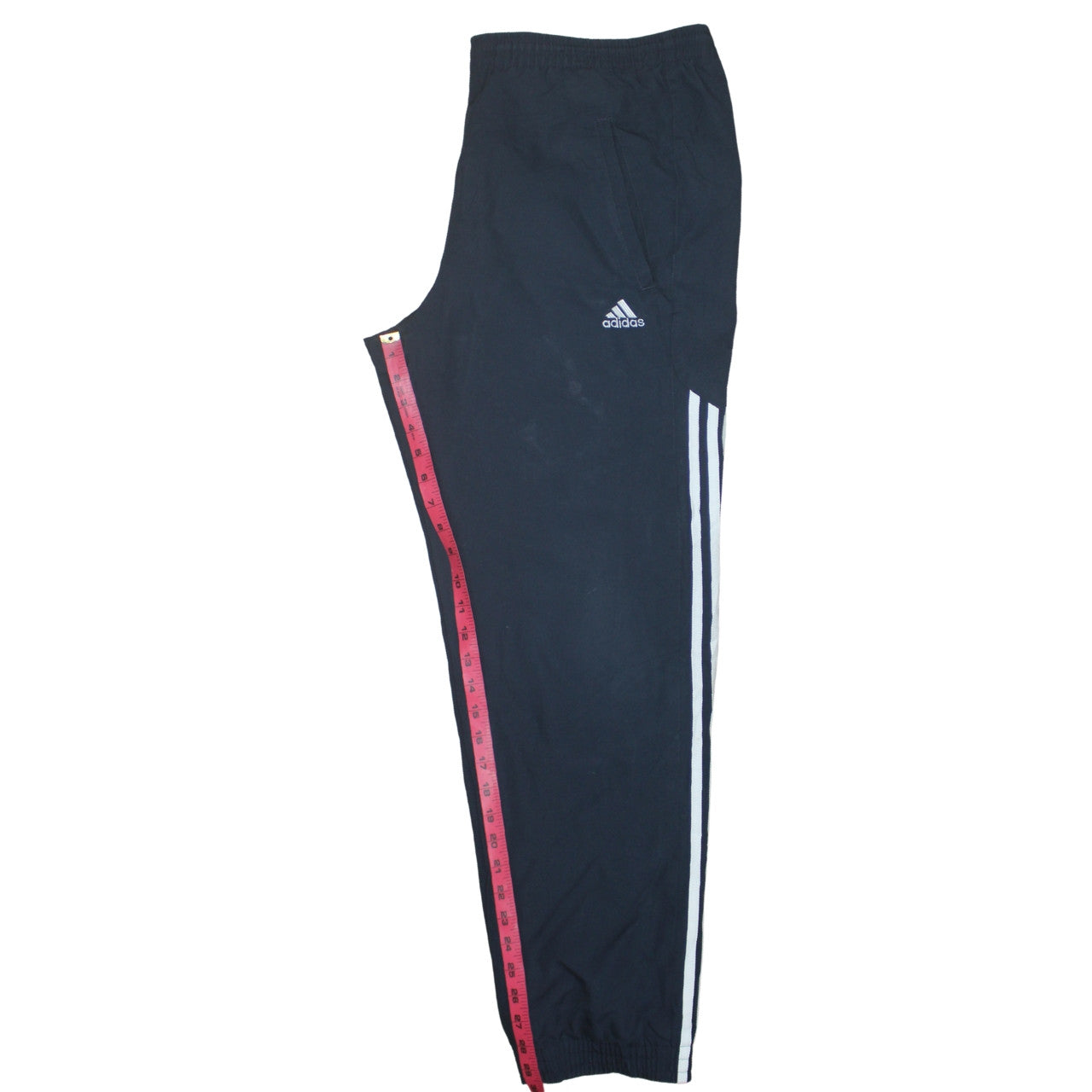 Adidas Men's Black M Regular Fit Sweatpants with Stripes