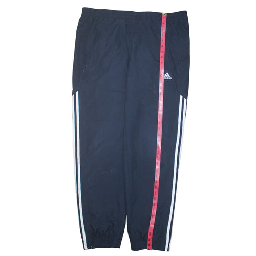 Adidas Men's Black M Regular Fit Sweatpants with Stripes