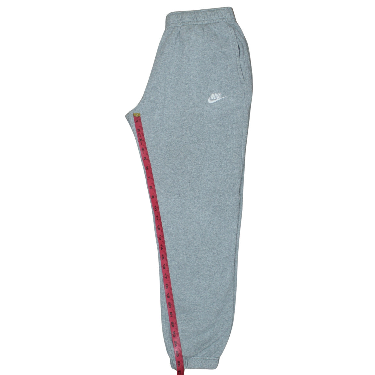 Nike Men's Grey Fleece Sweatpants M Regular Fit Tapered Joggers