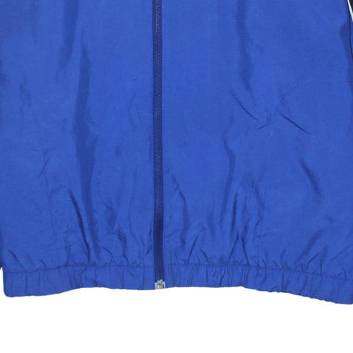 Nike Men's Blue Track Jacket Size L Polyester Full Zip Activewear