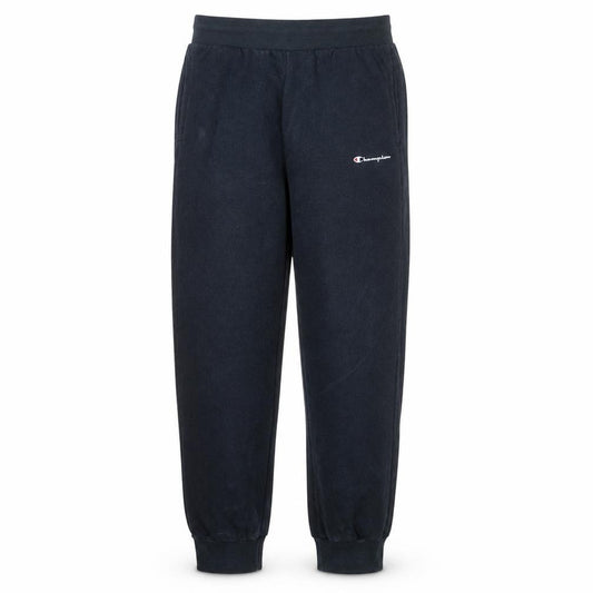 Front view of Champion Men's Black Large Sweatpants Fleece Tapered Joggers