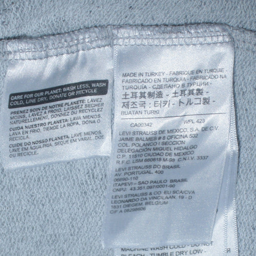 Levi's Grey XS Pullover Hoodie Teens Graphic Logo Sweatshirt