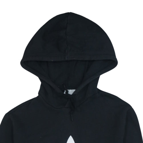 Adidas Men Black Pullover Hoodie Small Graphic Logo Sportswear