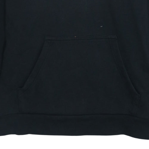 Adidas Men Black Pullover Hoodie Small Graphic Logo Sportswear
