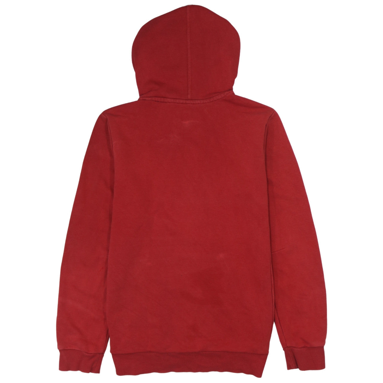 Adidas Boys Red Pullover Hoodie 13-14 Years Cotton Blend Logo Sportswear