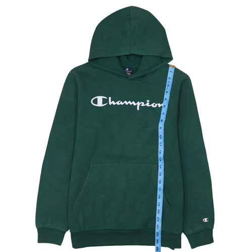 Champion Boys Green XL Hoodie 13-14 Years Pullover Cotton Blend Logo
