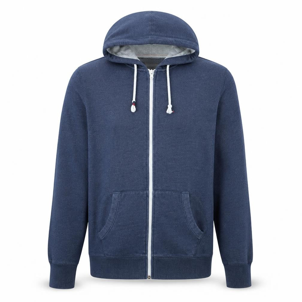 Hilfiger Denim Men's Blue Full Zip Hoodie Size M