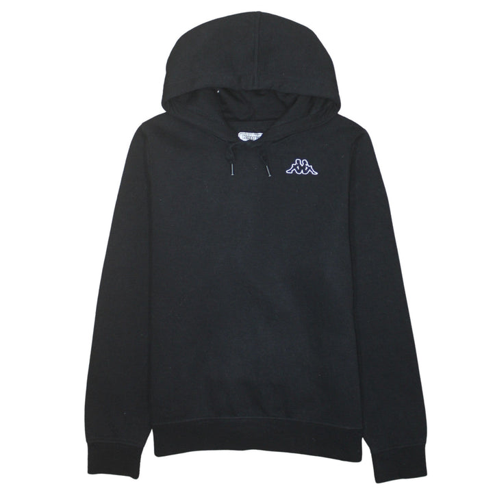 Kappa Men's Black Medium Pullover Hoodie Embroidered Logo